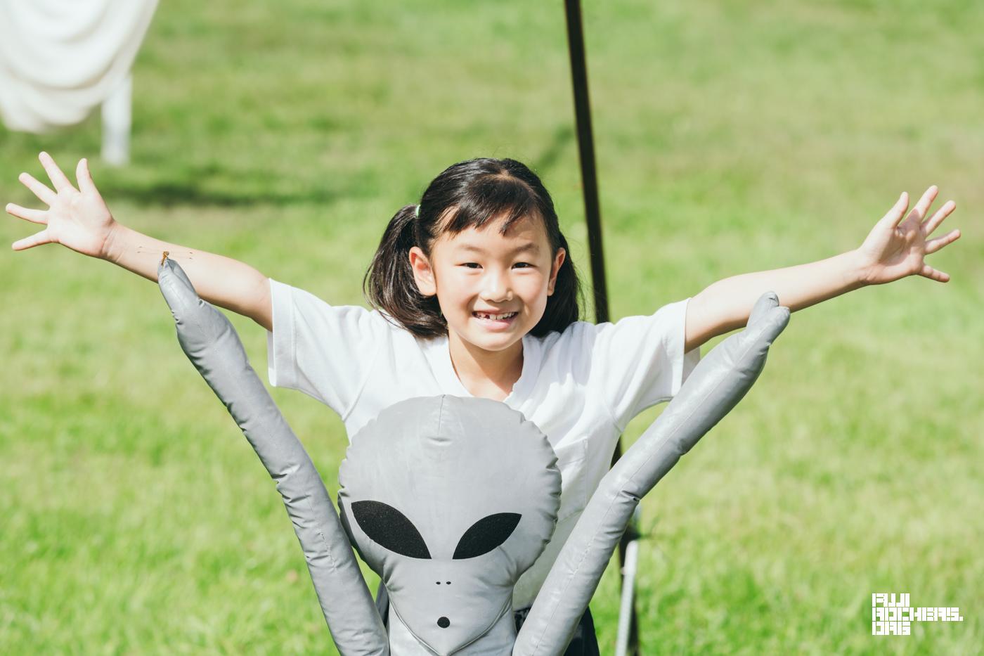 ピラミッドガーデンの宇宙人と！