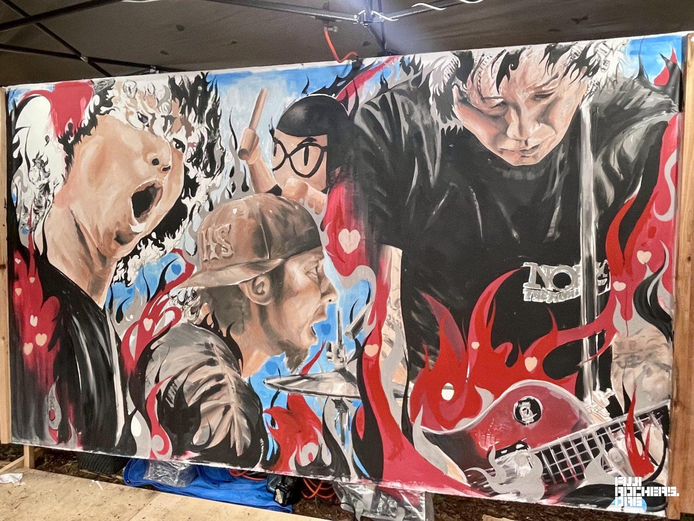 完成間近！ハイスタのライブペインティング