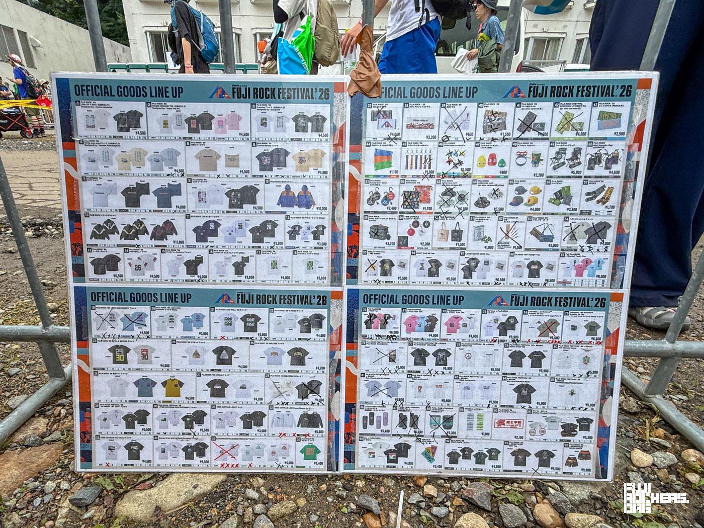 25日午前中のグッズ売り場