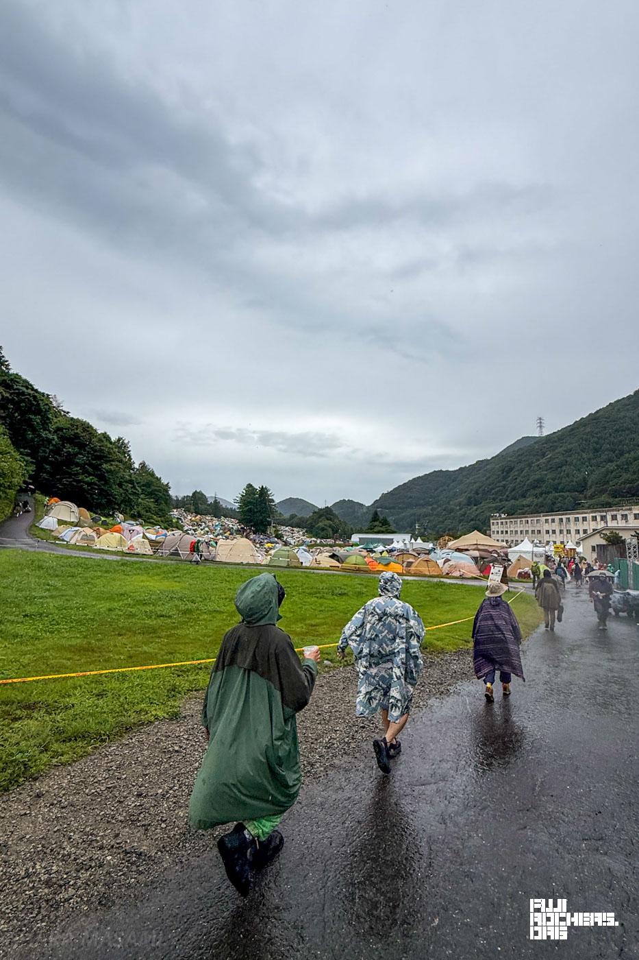 フジロックの雨