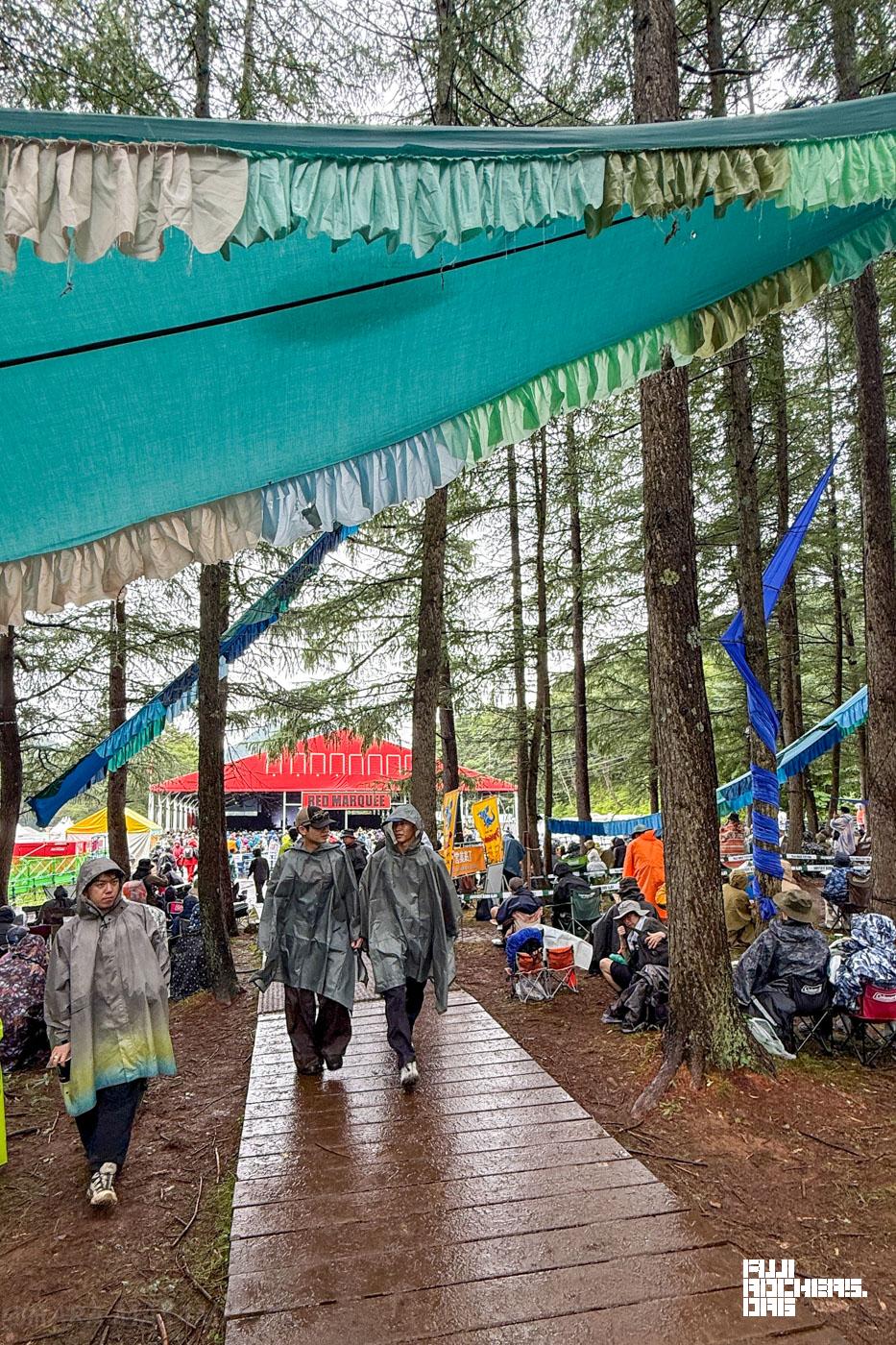 フジロックの雨