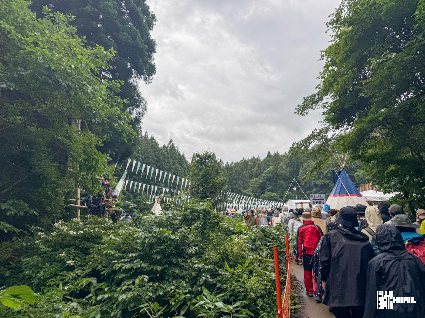 フジロックの雨