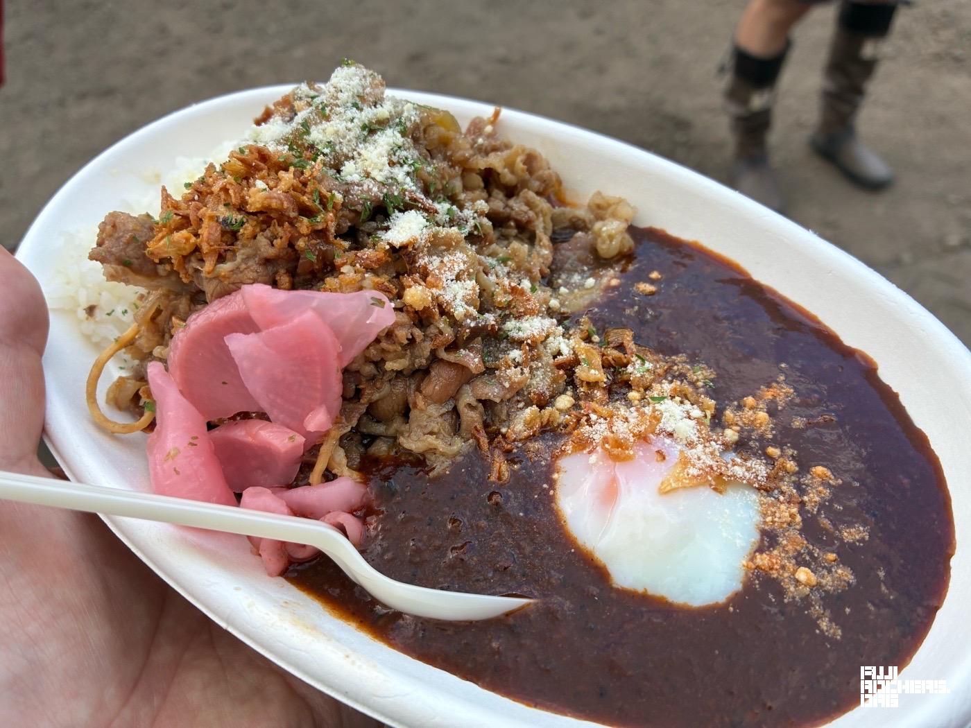 肉盛りハヤシライス