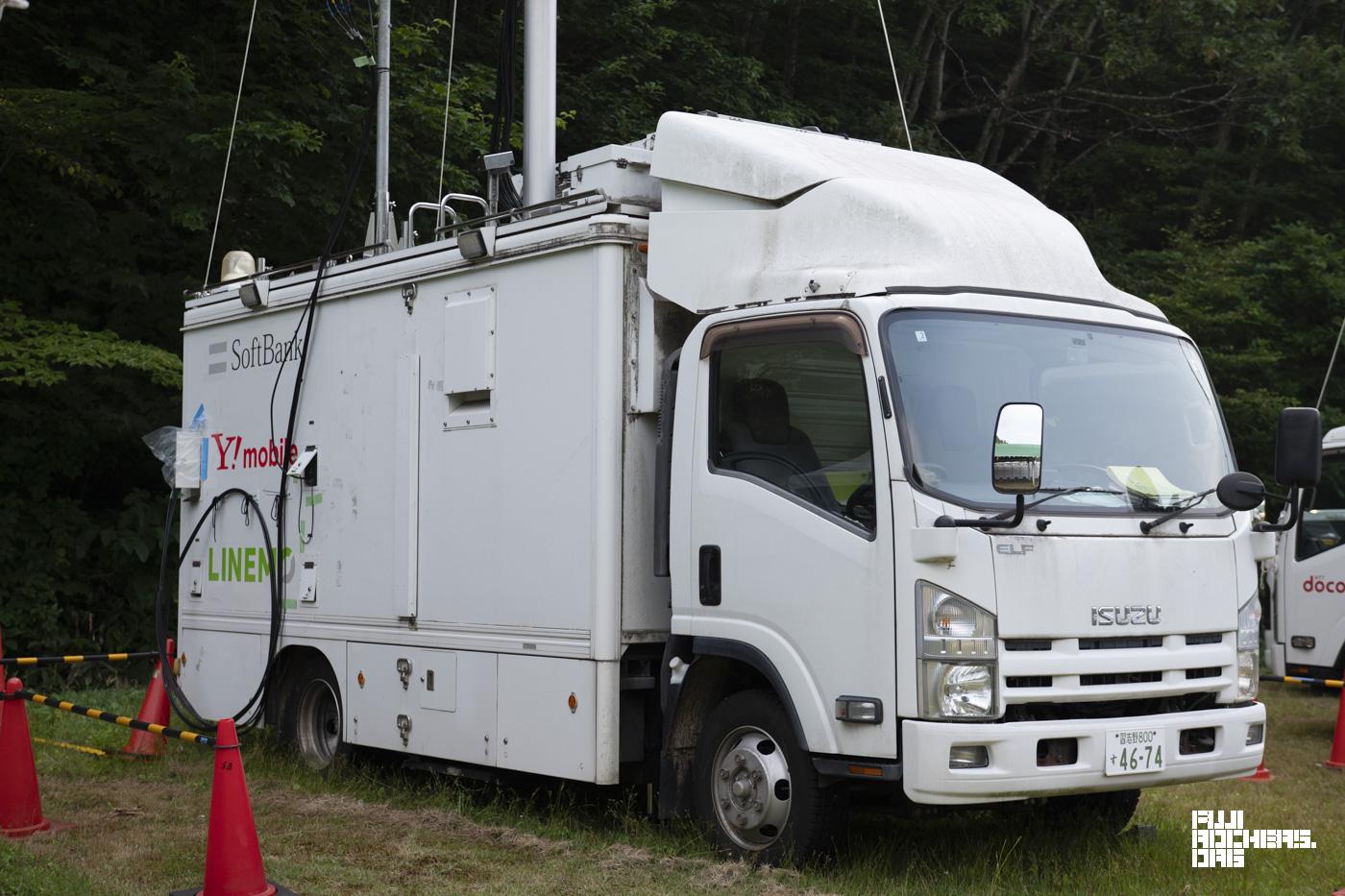 オレンジエコー裏の移動基地車