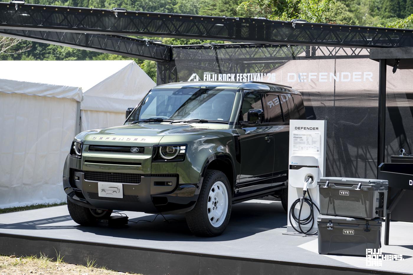 DEFENDERブース、ほぼ完成